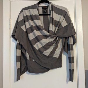 NY&CO Convertible hooded wrap sweater/cardigan